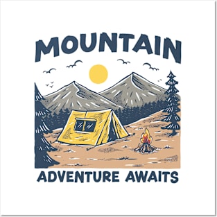 MOUNTAIN CAMP Posters and Art